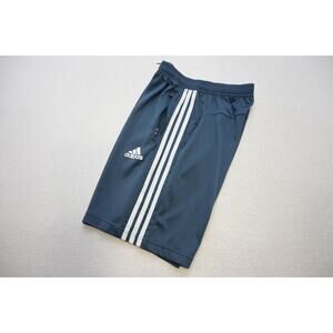 Adidas Gym Shorts AreoReady PrimeBlue Striped Athletic With Pockets Mens Small